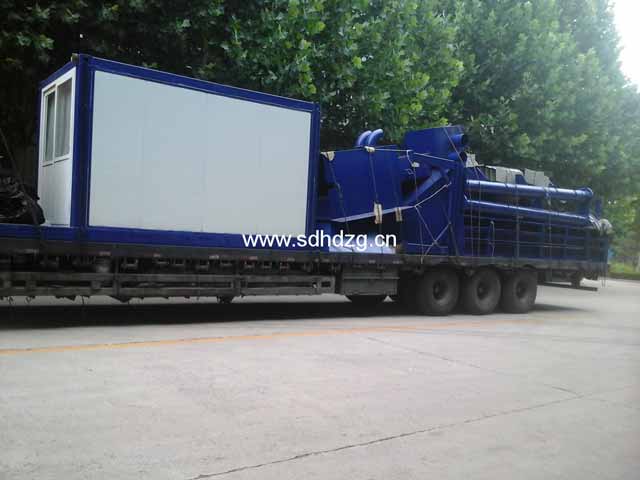 Exported to Russia，HZS90 concrete mixing plant to Heihe city, China 