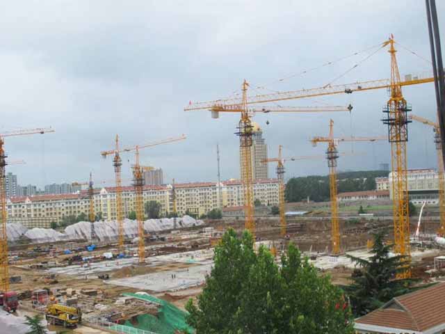 In Kazakhstan,QTZ80A/8T Tower Crane