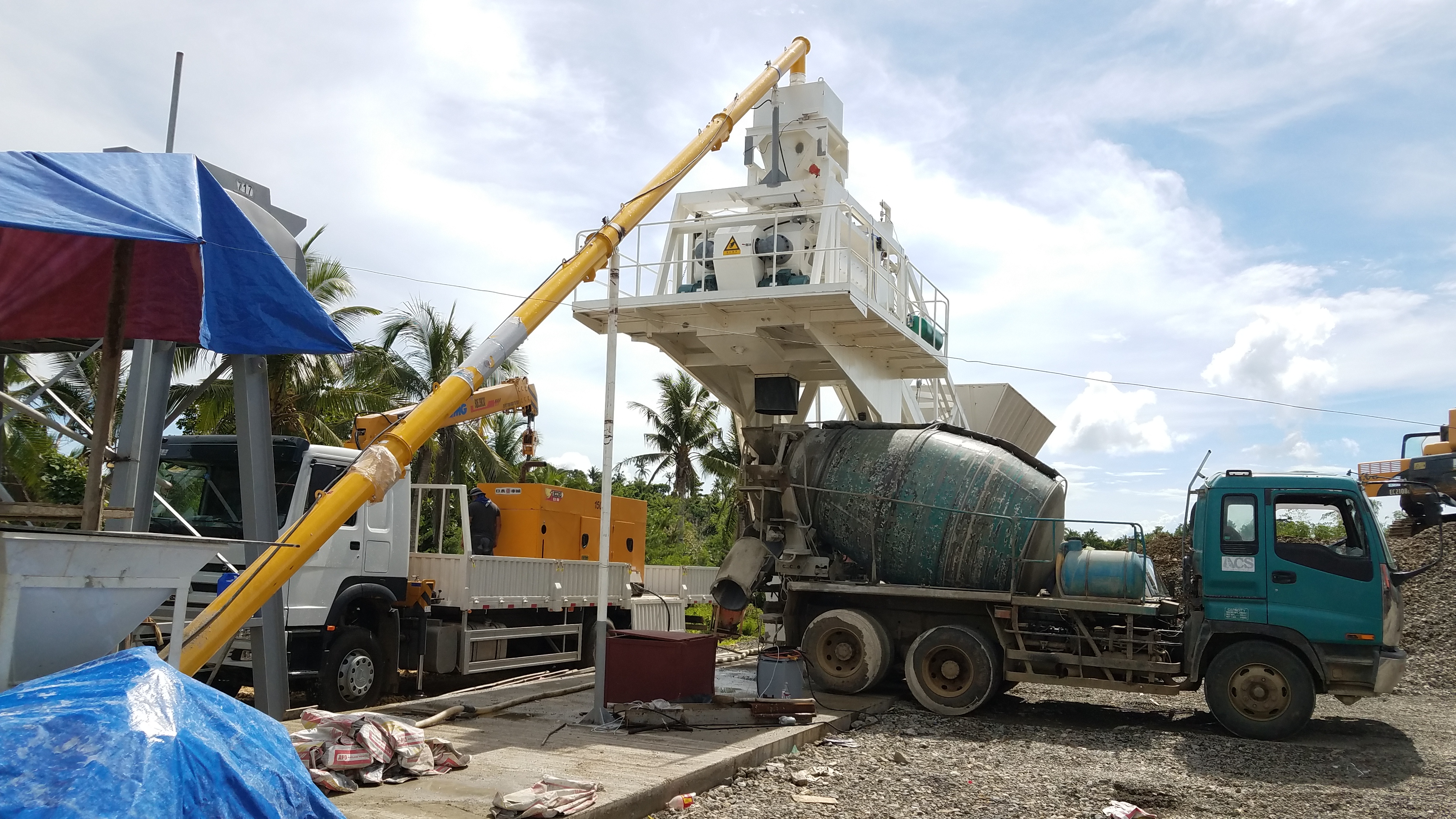 YHZS35/40移动式商品混凝土搅拌站